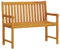 vidaXL Akazienholz Massiv Gartenbank Sitzbank Parkbank Holzbank Massivholzbank Bank Gartenmöbel Terrassenbank Balkonbank Outdoor 110cm