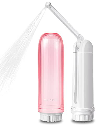Bidet portatile - Mini bidet da viaggio portatile pieghevole con 2 opzioni di pressione WC spruzzatore elettrico per igiene personale Pulizia/lenitivo post-partum/Trattamento perineale e emmoroide