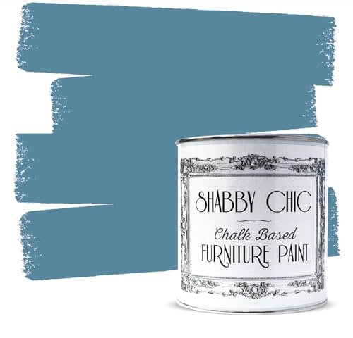 Cottage Blue Shabby Chic Chalk Based Furniture Paint Matte Finish Water-Based Highly Opaque Designed to Restore and Upscale Interior And Exterior Surfaces - Cottage Blue 2.5 litre