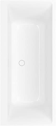 Villeroy & Boch Subway 3.0 rechteckige Badewanne, 1700x750 mm, Quaryl®, UBQ170SBW2DV, UBQ170SBW2DV-RW, Farbe: Stone White