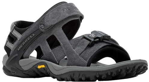 Merrell Men's Kahuna III Walking Sandal, Asphalt/Black, 9 UK