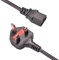 QK UK Kettle Lead 0.5 Power Cable 1M, 1.8M, 3M, 5M 3-Pin Mains 90 Degree Power Lead for TV, PC, Plug, Printer, Power Cord, Monitor Displays and output devices