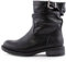 Toocool Stivaletti donna biker bassi motociclista casual fibbia Scarpe stivali G527 [38,nero]