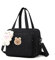 Lushandy Baby-Wickeltasche, süße Baby-Wickeltasche, Crossbody-Tasche, Reise-Windeltasche, multifunktionale Baby-Aufbewahrungstasche, C04-schwarz, Einheitsgröße