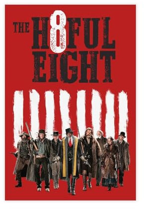 ZOLULA The Hateful Eight 2015 Poster auf Leinwand, Schlafzimmer, Dekoration, Sport, Landschaft, Büro, Raumdekoration, Geschenk, ungerahmt, 20 x 30 cm