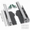 PHWALK Push to Open + Soft Close Schubladenschiene 55,9 cm Push to Open Soft Close Dual Function Linkage Drawer Slide Full Extension Concealed Rails Track 45.4 kg Load Capacity 1 Pair