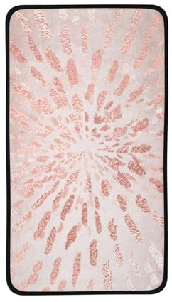 YXDVPALNE Rosa Rose Gold Blush Gold Striche Streifen Glanz, Coral Velvet Gesichtstücher Gesichtswaschlappen Handtuch 40 x 71 cm