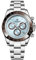 Pagani Design Herren Uhren VK63 Quarzwerk Edelstahl 100M Wasserdicht Panda-Zifferblatt Armbanduhr Chronograph 1644, eisblau, Klassisch