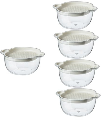 Ciieeo 5 Piezas Cesta Escurridor De Cocina Colador De Plastico Accesorio De Cocina Colador De Lavado De Frutas Cesta De Lavado De Frutas De El Plastico Reutilizable