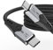 HOTUTUKI cable usb c transfert données 80Gbps Thunderbolt 5, PD 240W de charge, 16K/ 8K Video Display, TB5 Cabel compatible avec Thunderbolt 4/3, USB4 / USB-C, pour Moniteur, cable usb c 1.5m