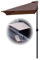 Rectangular Garden Parasol with UV Protection Steel Frame Crank System 2x1M Size