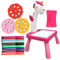 KOMBIUDA 1 Set Projection Drawing Table Drawing Pad Sketchpad Projector Cognitive Learning Projection Painting Projection Plaything Graffiti Cartoon Projection Pink Abs
