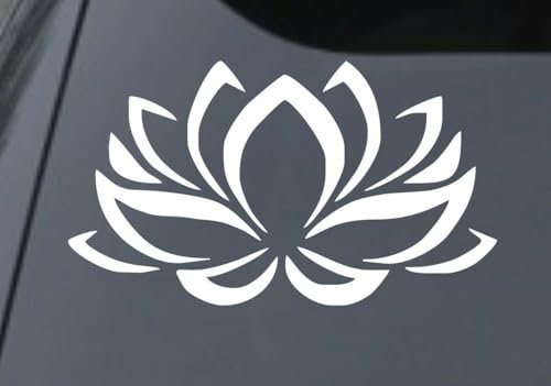Rakelfix Blüte Yoga Namaste Aufkleber Größe/Farbe ANPASSBAR Sticker Autoaufkleber