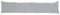 Brit Cotton Door Draft Excluder Hollow Fiber Filled-Draft Excluder for Doors Window-Draught Excluder Cushion with Plain Cover Guard-Door Stopper-Wind Air Blocker Energy Saver (Silver, Pack of 1)