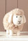 Dekoleidenschaft Dekofigur Schaf Wolli aus Filz & Textil, beige, 26 cm lang, Schäfchen, Osterdeko, Lamm