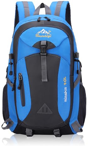 Auirshiky Wanderrucksack Rucksack Herren Unisex Tagesrucksack Outdoor, 40L Große Kapazität Travel Rucksack Wasserdichter für Camping Wandern Reisen Sport Klettern Radfahren