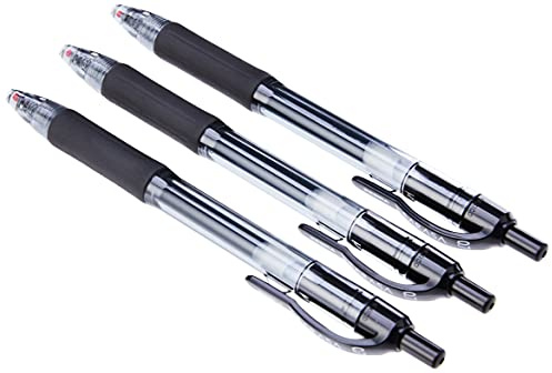 Zebra Sarasa Gel Pen - Black, 3 Count (Pack of 1), 1518