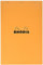 RHODIA 19200C - Bloc-Notes Agrafé N°19 Orange - A4+ 21 x 31,8 cm- Petits Carreaux - 80 Feuillets Détachables - Papier Clairefontaine Blanc 80 g/m² - Couverture en Carte Enduite Souple