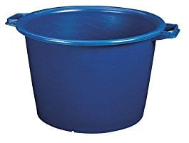 Aluminium et Plastique RIVBQRD30 Baquet Rond Plastique Bleu 30 L