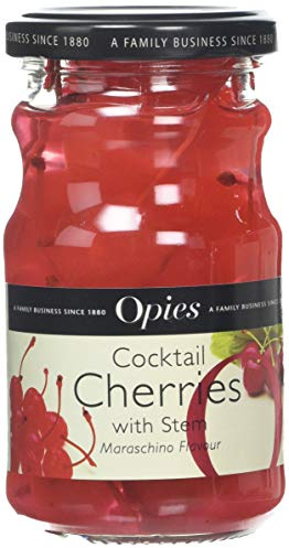 Opies Red Marachino Cocktail Cherries with Stem 225g Jar