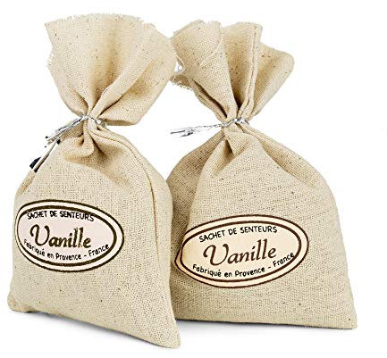 Compactor - Lot de 2 Sachets Parfumés Vanille, Collection Nature, Taille M, Lavande Naturelle et Lin, Parfum Naturel