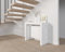 VE.CA - Tavolo Consolle Mercurio - Allungabile - Con Portaprolunghe - Colore: Bianco Frassinato - Dimensioni: da 40 a 300 cm - Arredo cucina, arredo casa - Made in Italy