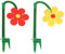 Neustanlo | Rasensprinkler Tanzende Blume | 2er Pack | farblich Sortiert | Bewässerung Sprenger beweglich | der ideale Spaß für den Garten