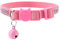HEEEPDD Verstellbares Katzenhalsband, bunte Strasssteine, PU-Leder, für Welpen, Hunde, Katzen, reflektierendes Halsband mit Sicherheitsschnalle, Schnellentriegelung mit Glöckchen