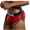 Sexy Herren Boxershorts Jockstrap Männer Sexy Unterwäsche Rückenfreies Gesäß Herren Strings Schwule Unterwäsche (L, Rot)