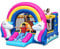 Happy Hop Fantasy Unicorn Inflatable Bouncer with Music Sounds, Multicoloured (8004)