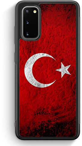 MUNIQASE Türkei Splash Flagge Türkiye Turkey - Silikon Hülle für Samsung Galaxy S20 - Motiv Design Türkisch - Cover Handyhülle Schutzhülle Case Schale
