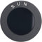 POFET Astronomisches Teleskop-Zubehör, 2,5 cm, schwarze Sonnenfilter, Vollaluminium-Standardgewinde für Astro-Optik-Okular