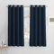 PONY DANCE Navy Blackout Curtains for Bedroom - Thermal Insulated & Noise Reducing Window Treatment Curtains & Drapes for Living Room/Kids Room, 2 Pieces, W 46 Inch by D 60 Inch