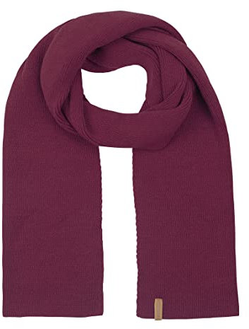 riverso Herren Schal RIVLiam Strickschal Männerschal Winterschal Langschal Basic Einfarbig 100% Acryl Herbst Winter Einheitsgröße (One Size, Burgundy)