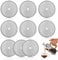 9 Pack Cafetiere Mesh Coffee Press Filter Mesh Cafetiere Mesh Filters Replacement Cafetiere Filter Mesh Screen Stainless Steel Reusable Mesh Filter For Cafetiere 12oz/ 350 Ml (2.75inch / 350ml / 12oz)
