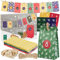 LIVAIA Adventskalender zum Befüllen 2025 - DIY Adventskalender Tüten Set mit 24 Papiertüten, Holzklammern, Zahlen Aufkleber, Jute Schnur - Weihnachts Adventskalender Basteln - Bunt 24 Motive