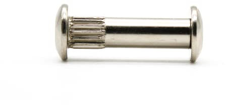 DOJA Barcelona | Tornillos Union Muebles | Tornillo de Conexion M4-5 mm | Pack 50 | Perno de Union | Tuerca Union para Uniones de Estantes, Puertas de Armarios/Muebles, Ensamblaje de Carrocería