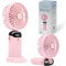 CUQOO Handheld Fan – Portable USB Rechargeable Mini Fan with Phone Stand, 5 Speeds, Digital Display & 4000mAh Battery – Ideal for Travel, Office, Home, Camping