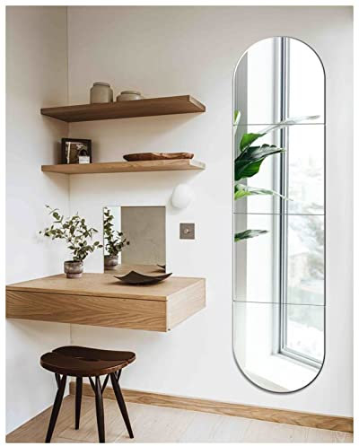 JMITHA Selbstklebende Spiegelfliesen HD Glasspiegel Wandspiegel Fliesenspiegel Wandaufkleber Deko zum Aufkleben auf Schrank Tür Wohnzimmer Wand