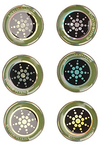 Anti Strahlenschutz Aufkleber, 6 Stück EMF Schutz Abschirmung Strahlung EMF Blocker Aufkleber Handy Aufkleber Blocker Schutz für Telefon Laptop Tablet-Computer und Alle Elektronischen Geräte (Silber)