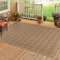 Homebyhome Outdoor Teppich Wetterfest 200x300 (200 x 290 cm) Natur Sisal und Jute Optik - Balkon Teppich Wasserfest Vintage Design Pflegeleicht - Waschbarer Teppich Küche, Garten, Terrasse und Camping