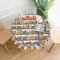 Lustige Bücherregale, Kollektion und Leiter-Drucke, runde Tischdecke, waschbar, Polyester, perfekt für Buffet-Tische, Partys, Picknick-Mittagessen