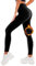 SINOPHANT Legging Polaire Femme Legging Chaud Femme Hiver Thermique Pantalon Taille Haute Élastiques pour Le Sport Noir L-XL