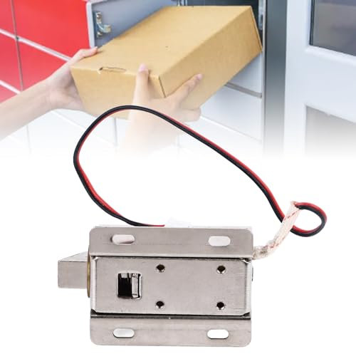 Sonew Schrankschlösser, 6 X 4 X 3 Cm, Wasserdichtes Kleines Elektromagnetisches Schloss mit Robustem Design für Zuhause Im Freien, Verstecktes Türschloss für Schublade, Aktenkoffer,