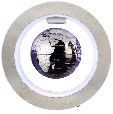 Magnetischer Schwebeglobus mit eingebautem LED-Licht, 10,2 cm, schwebender Globus für Schreibtisch, Gadget, Zuhause, Schlafzimmer, Büro, Dekoration, Weihnachten, Geburtstag, Geschenk für
