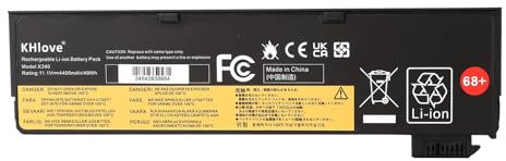 KHlove 45N1124 45N1125 Laptop Akku für ThinkPad X240 X250 X260 X270 W550 W550s L450 L460 L470 P50s T440 T440s T450 T450s T460 T460p T470p T550 T560 P50S A275 K2450 45N1128 45N1129 45N1130