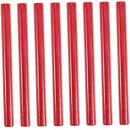 Anneome 8stücke Retro Wachssiegel Sticks Für Weinflaschen Praktische Vielseitige Deko Für Briefe Einladungen Vintage Rot Für Zuhause Büro Geschenkanlässe