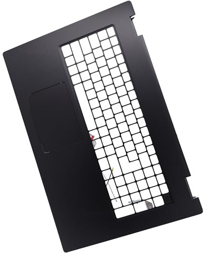 Deal4GO Obere Abdeckung Touchpad Handauflage Tastatur Blende mit Fingerabdruck Smart Card NFC P60JD C8D9Y Ersatz für Dell Precision 7780 7770 - Schwarz