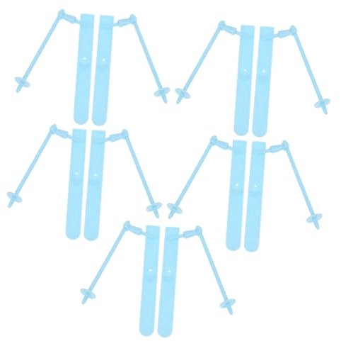 IMIKEYA 5 Sets Mini Ski Puppenhaus Skizubehör Simulation Mini Ski Puppenhaus Ski Mit Stöcken Skizubehör Für Puppen Miniatur Ski Mit Stöcken Mini Ski Für Puppenhaus Winziger Ski