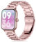 Issinlky cinturino in metallo per Veryfit Smart Watch IDW19/IDW13/IDW16/IDW18, cinturino in acciaio inox 22MM per Gloryfit P66/P66D/P72/P95, T50S, Y6, YB54, G39, AGPTE LW11 Smart Watch